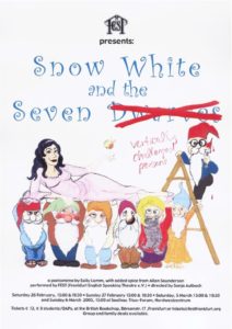 Frankfurt English Speaking Theatre - Poster "Snow White and the Seven Vertically Challenged Persons"