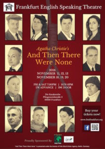 Frankfurt English Speaking Theatre - Poster "And Then There Were None"