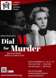 Frankfurt English Speaking Theatre - Poster "Dial M for Murder"