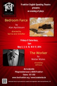 Frankfurt English Speaking Theatre - Poster "Bedroom Farce | The Worker"