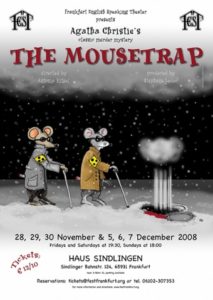 Frankfurt English Speaking Theatre - Poster "The Mousetrap"