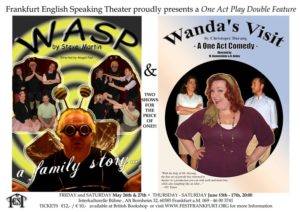 Frankfurt English Speaking Theatre - Poster "WASP | Wanda's Visit"